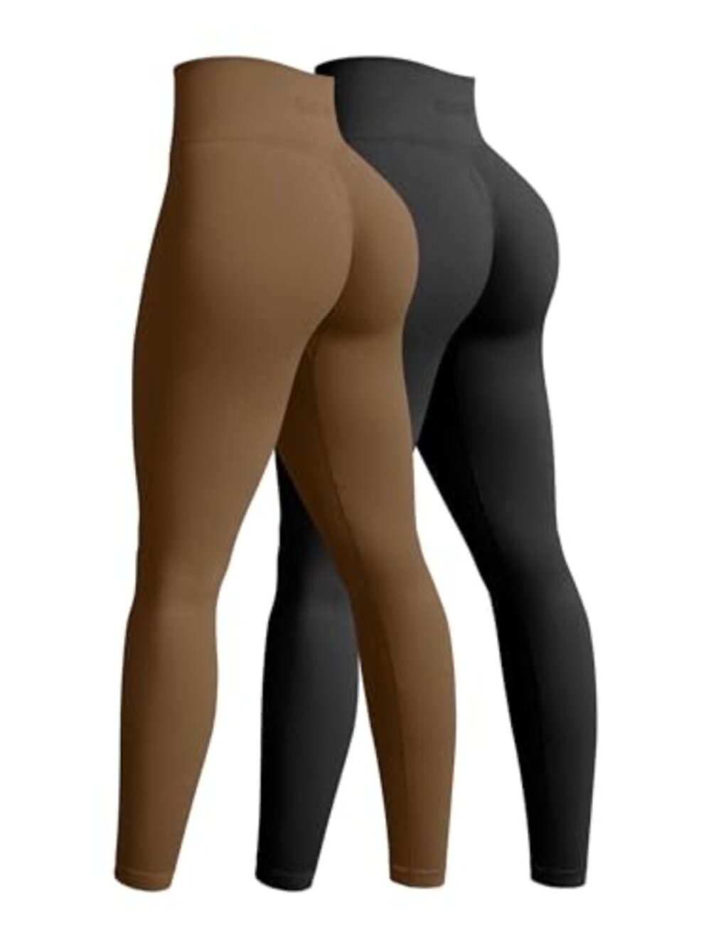 2 Pack Seamless High Waist Tummy Control Yoga Leggings